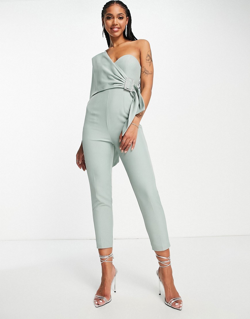 Lady Jumpsuit in Green at Asos GOOFASH