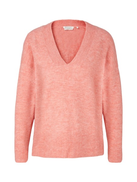 Lady Knitted Sweater in Rose from Tom Tailor GOOFASH