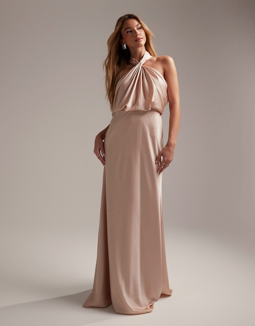 Lady Maxi Dress in Pink by Asos GOOFASH