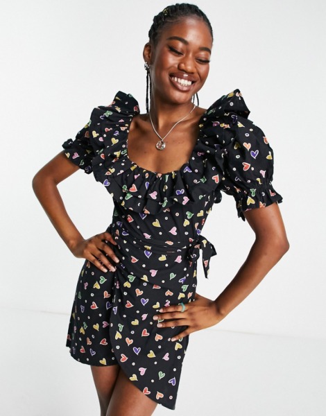 Lady Mini Dress in Multicolor by Asos GOOFASH