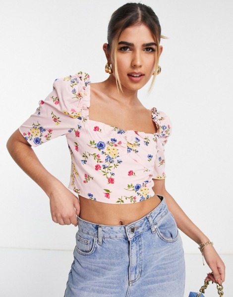 Lady Pink Crop Top - Collective the Label - Asos GOOFASH