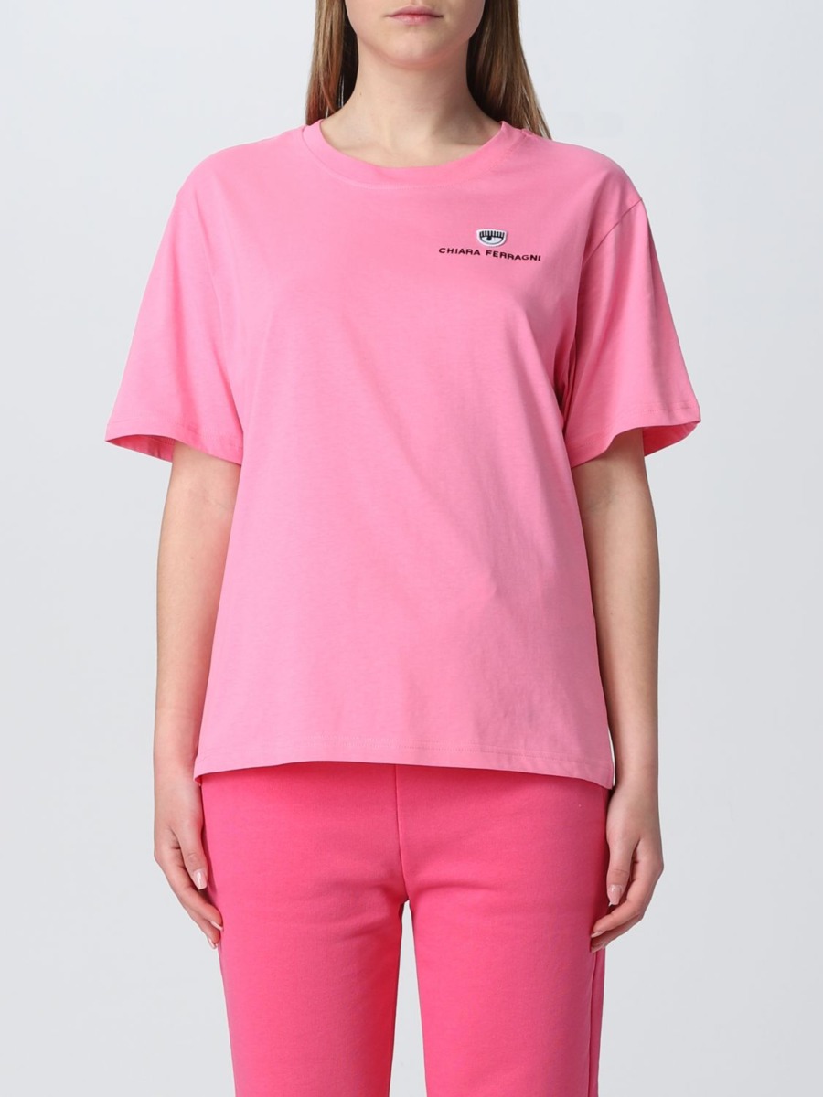 Lady Pink T-Shirt Chiara Ferragni Giglio GOOFASH