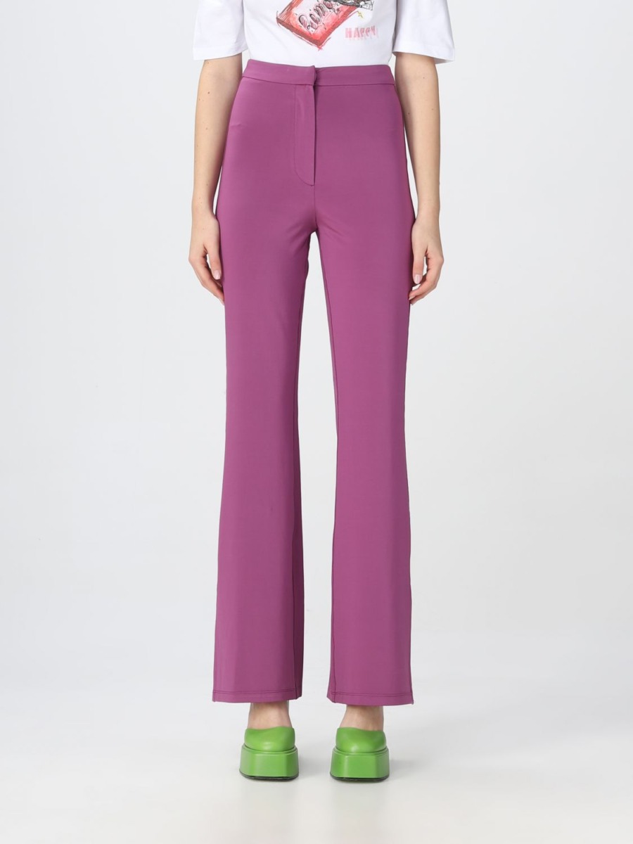 Lady Purple Trousers Giglio - Remain GOOFASH