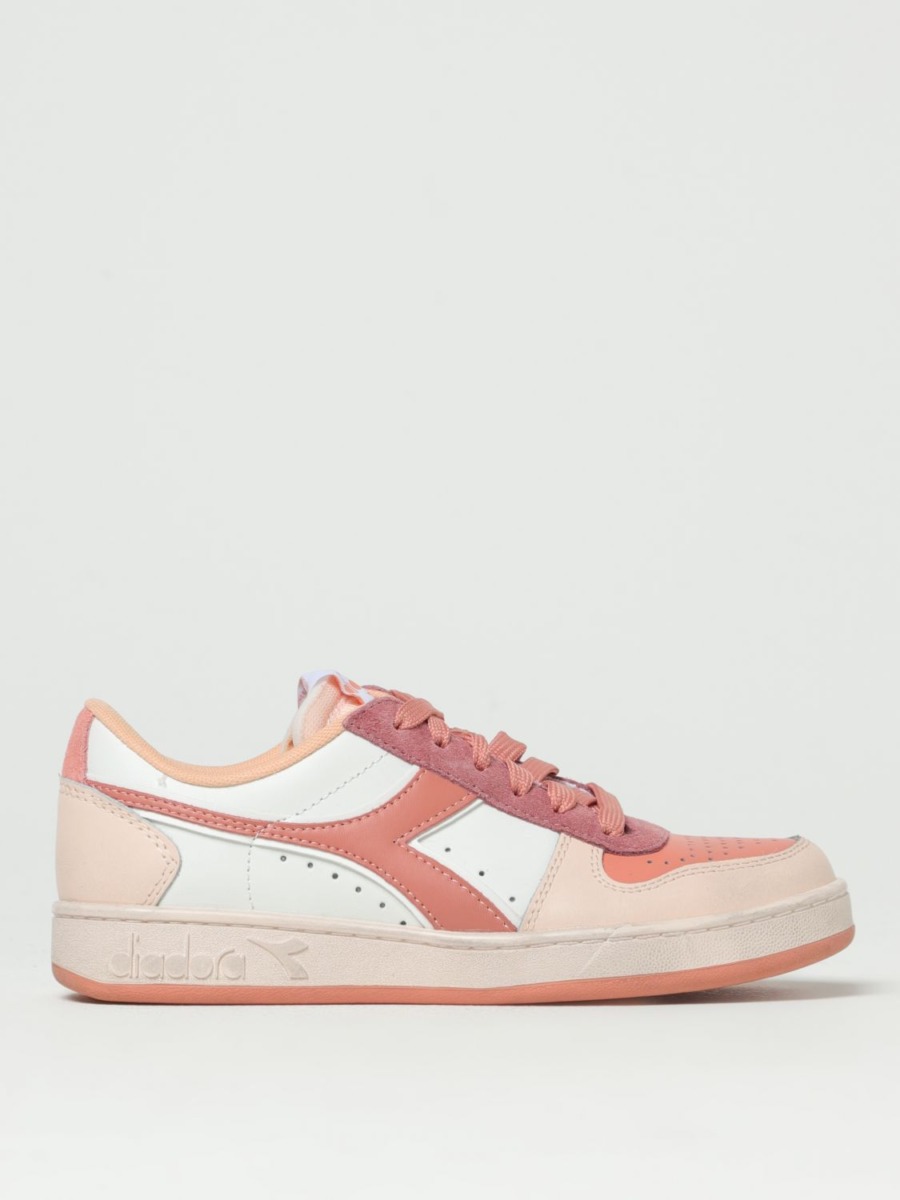 Lady Sneakers in Coral by Giglio GOOFASH