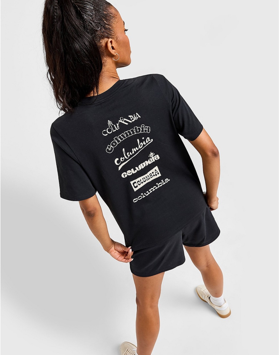 Lady T-Shirt Black JD Sports - Columbia GOOFASH