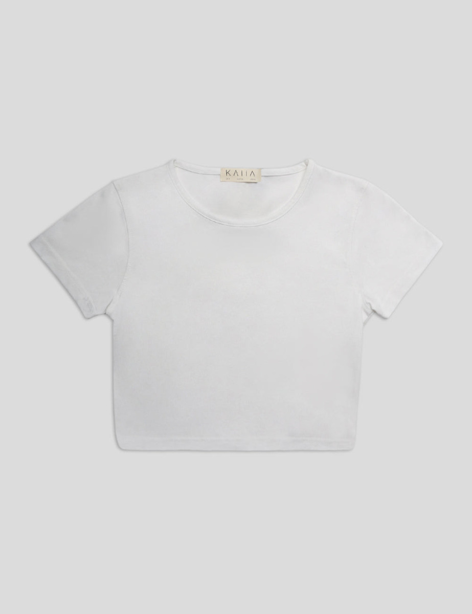 Lady T-Shirt White Public Desire GOOFASH