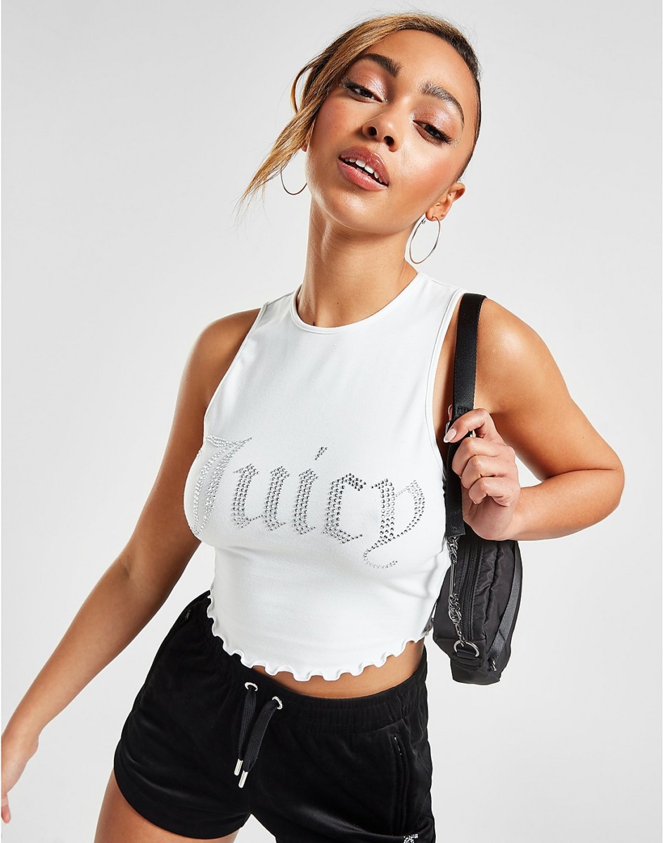 Lady Tank Top in White Juicy Couture JD Sports GOOFASH