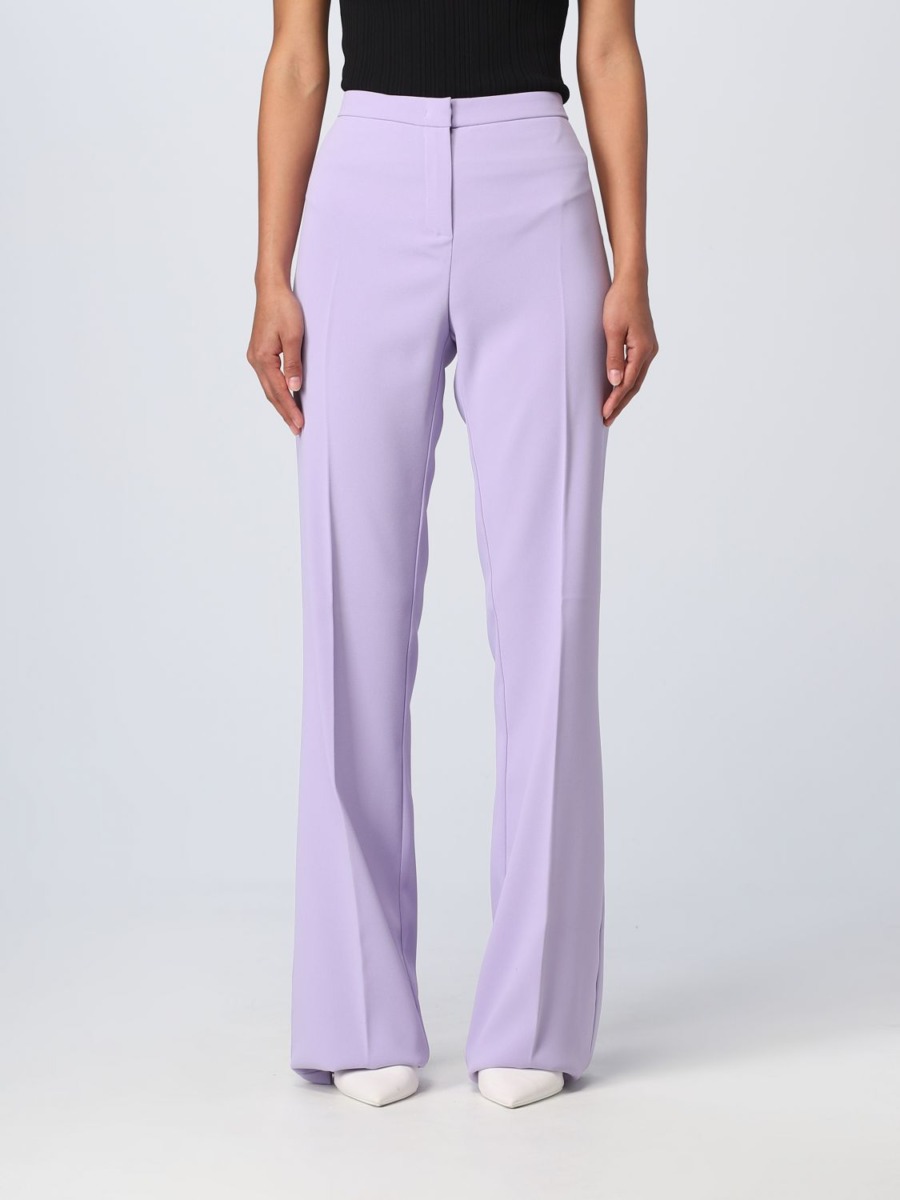 Lady Trousers Purple - Pinko - Giglio GOOFASH