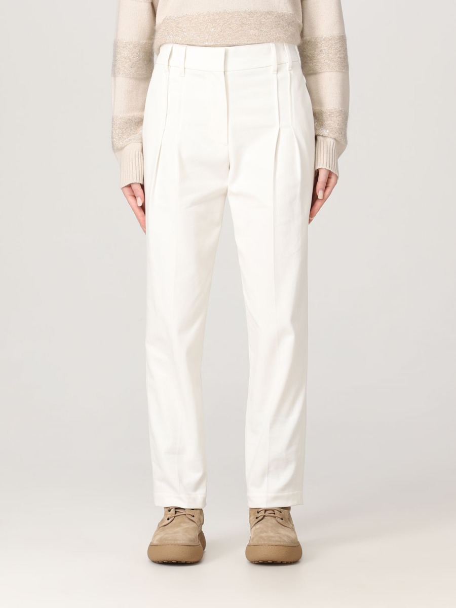 Lady Trousers in White Giglio GOOFASH