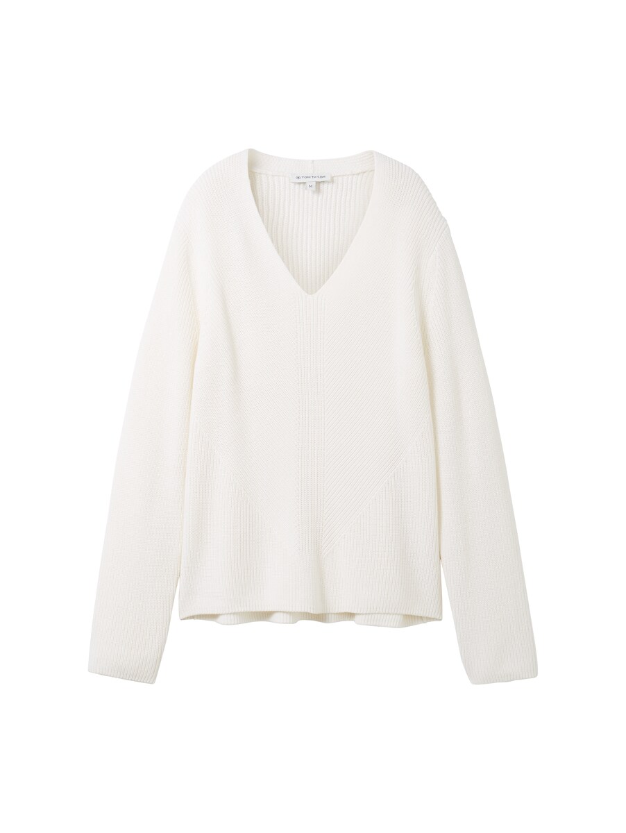 Lady White - Knitted Sweater - Tom Tailor GOOFASH