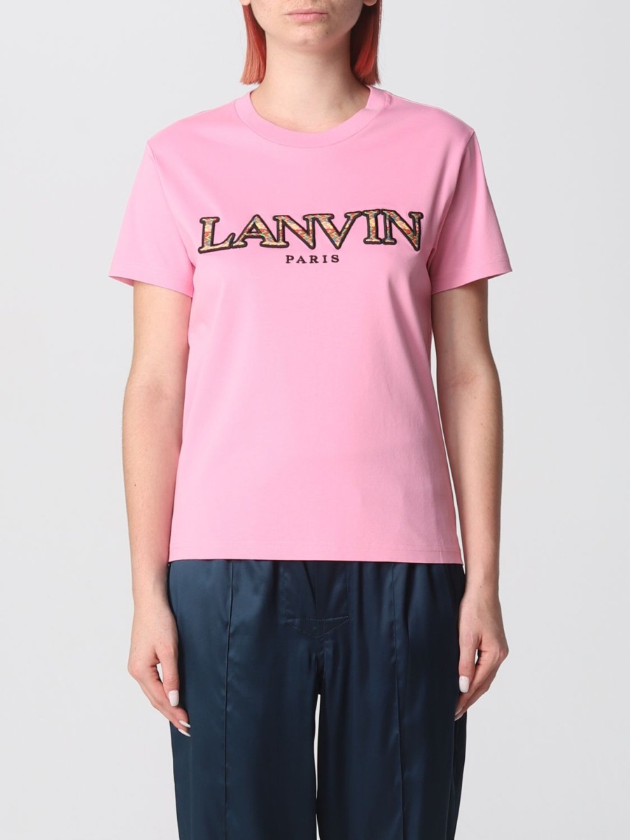 Lanvin - Lady T-Shirt in Pink - Giglio GOOFASH