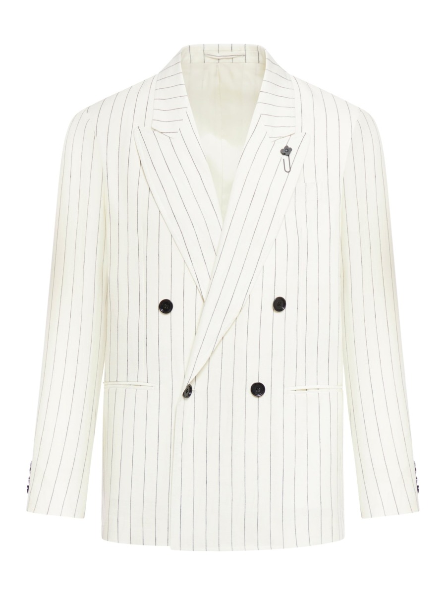 Lardini - Jacket White for Man at Suitnegozi GOOFASH