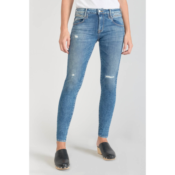 Le Temps des Cerises - Woman Skinny Jeans in Blue Spartoo GOOFASH