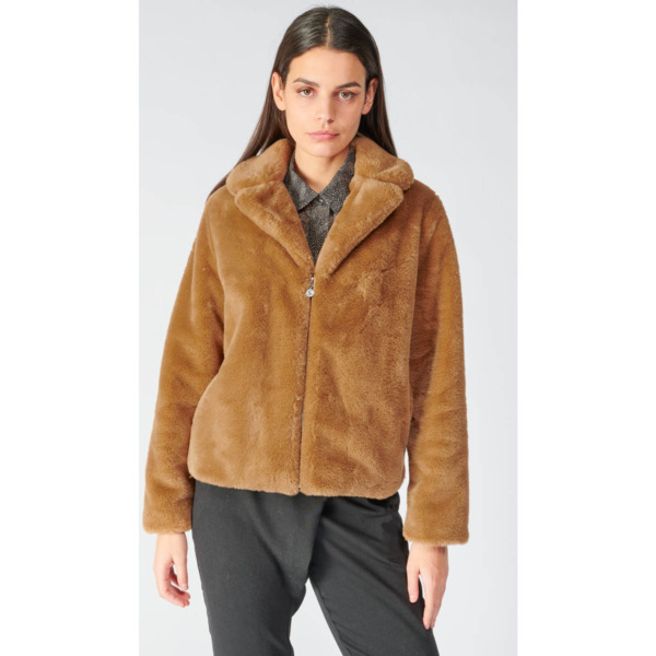 Le Temps des Cerises Womens Brown Jacket from Spartoo GOOFASH