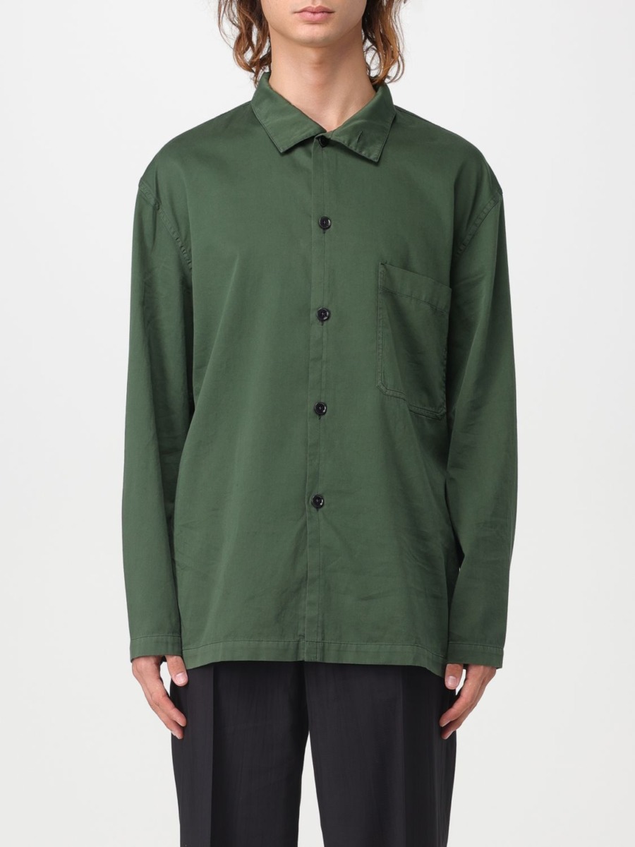 Lemaire Men Shirt Green by Giglio GOOFASH