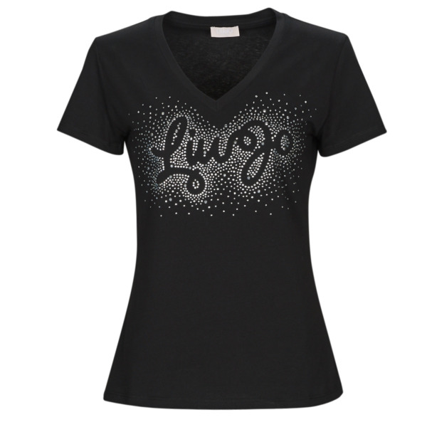 Liu Jo Woman T-Shirt Black from Spartoo GOOFASH