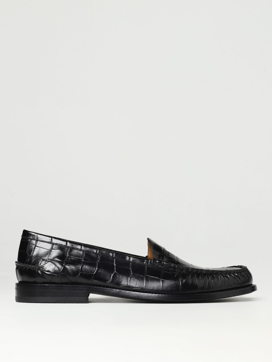 Loafers Black by Giglio GOOFASH
