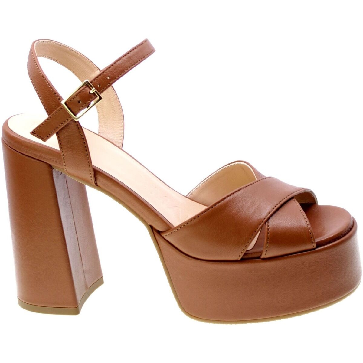 Lorenzo Mari - Brown Women's Sandals - Spartoo GOOFASH