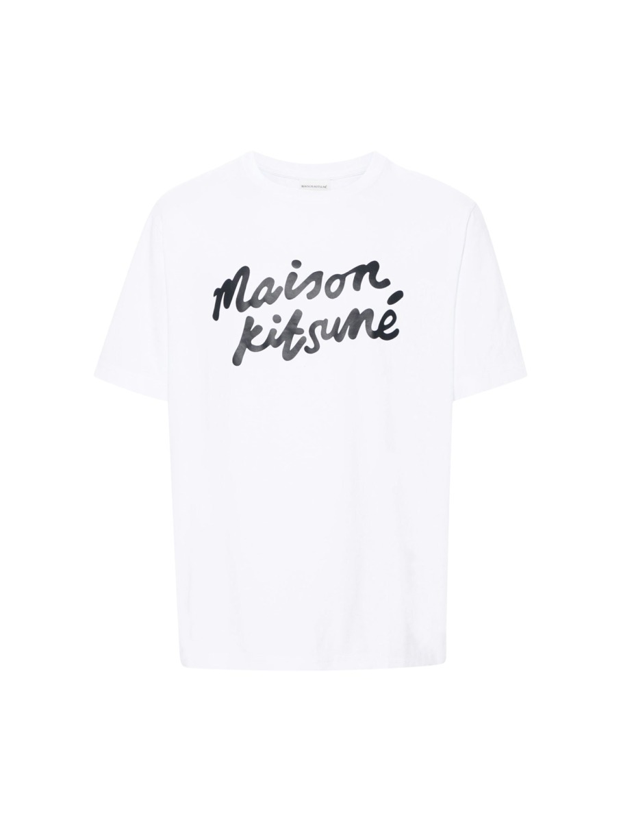 Maison Kitsuné - T-Shirt White for Men at Suitnegozi GOOFASH