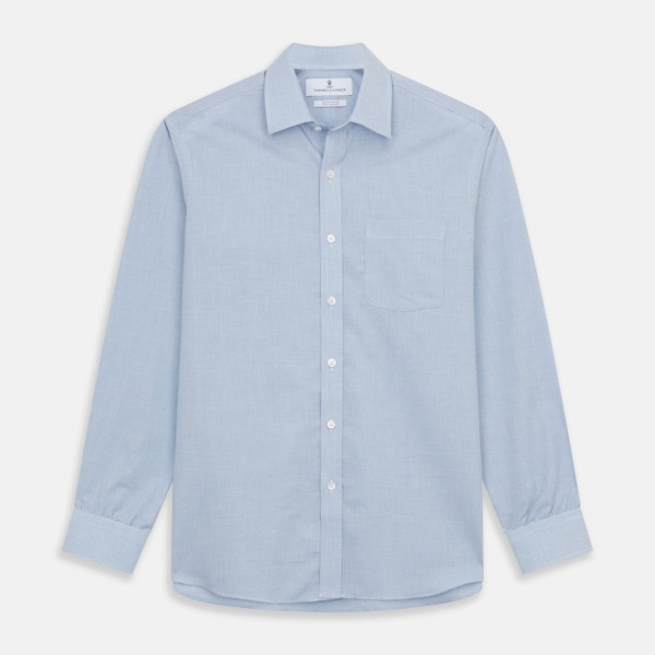 Man Blue Shirt from Turnbull And Asser GOOFASH