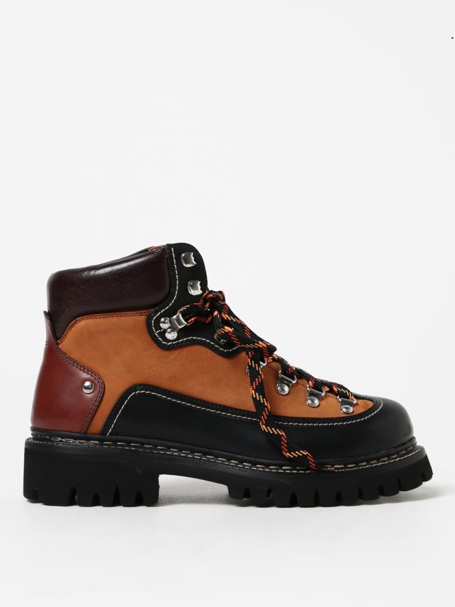 Man Brown Boots - Dsquared2 - Giglio GOOFASH