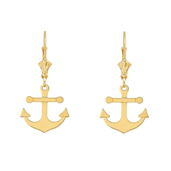 Man Earrings Gold by Gold Boutique GOOFASH