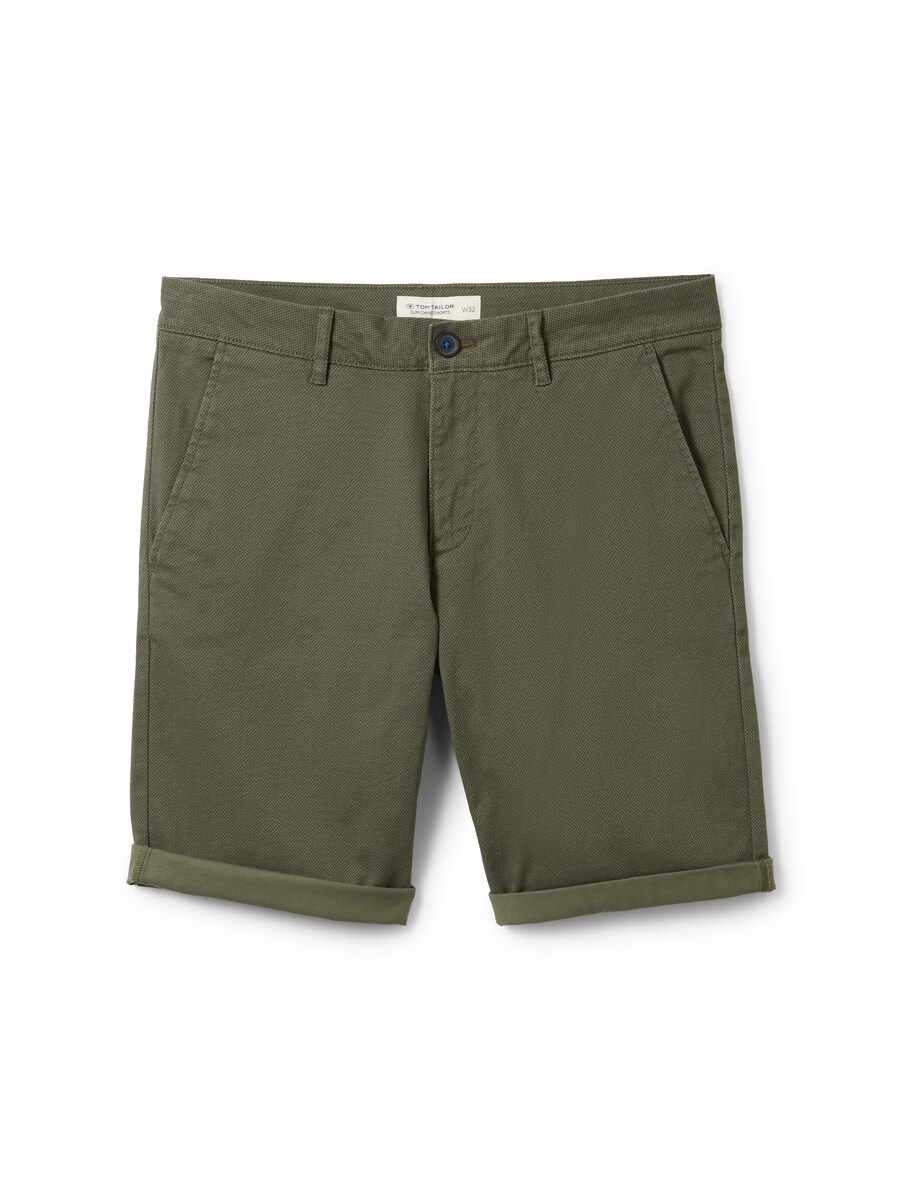 Man Green - Chino Shorts - Tom Tailor GOOFASH