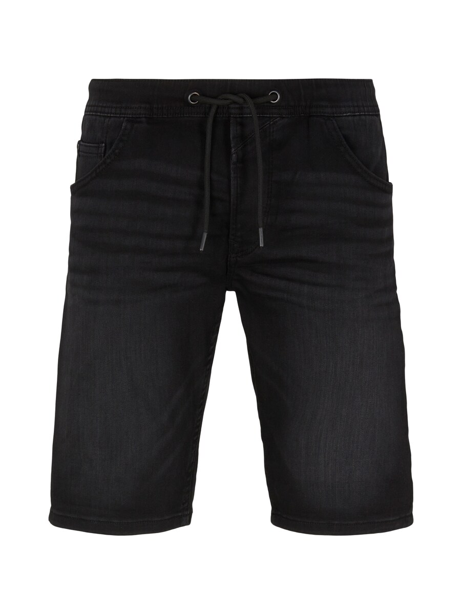 Man Jeans Shorts in Black at Tom Tailor GOOFASH