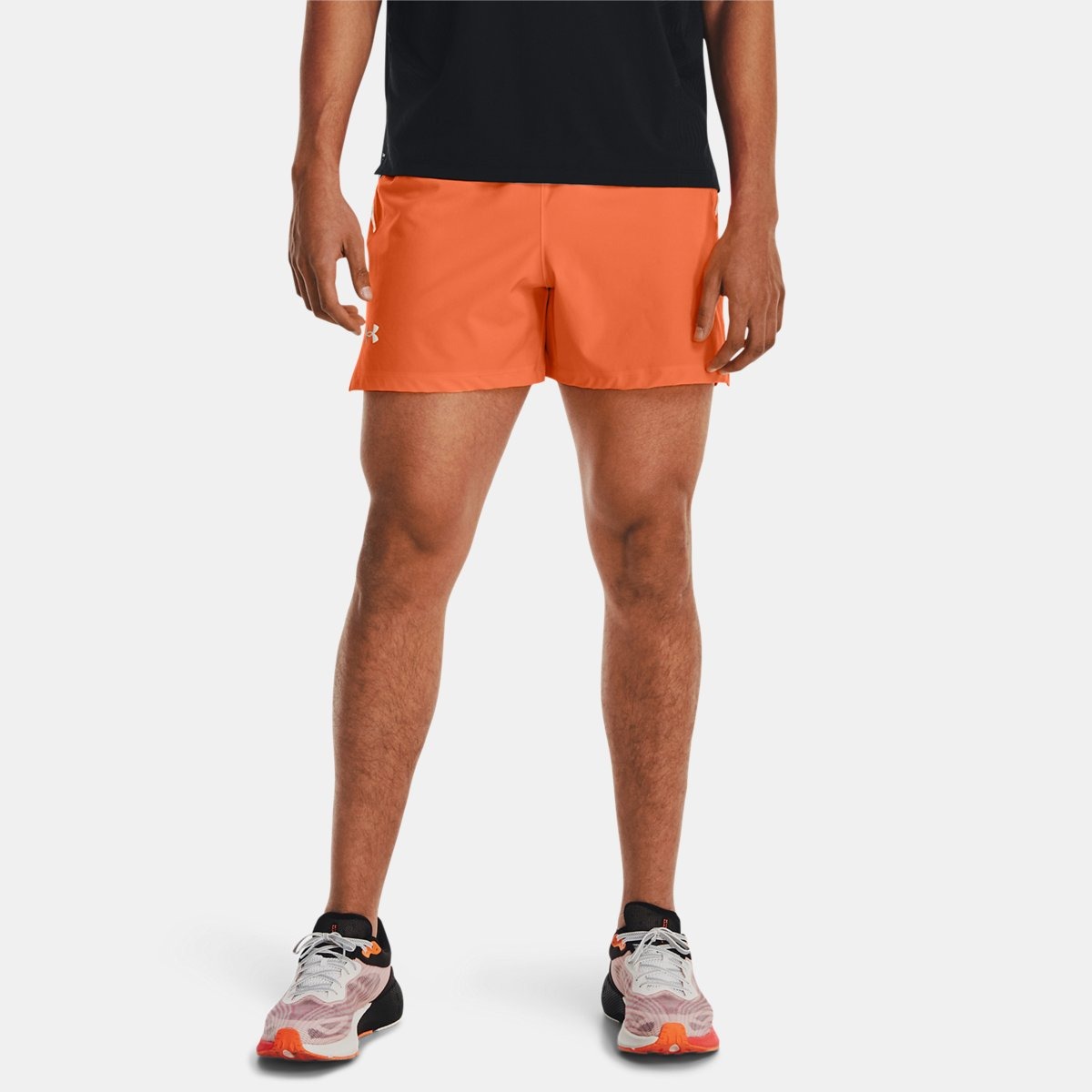 Man Orange Shorts from Under Armour GOOFASH