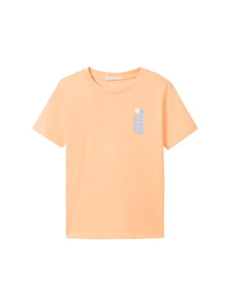 Man Orange T-Shirt - Tom Tailor GOOFASH