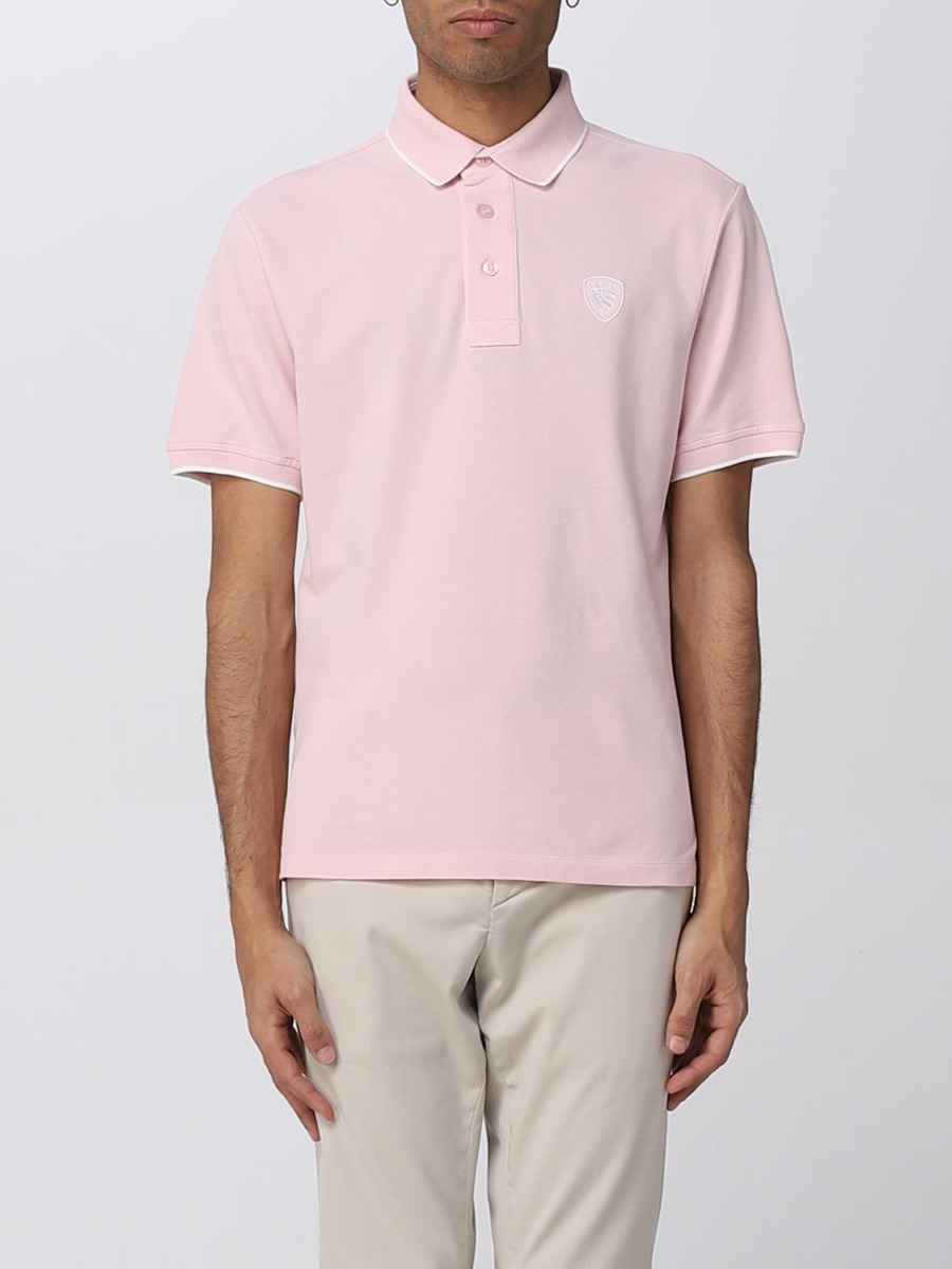 Man Pink Poloshirt Giglio GOOFASH