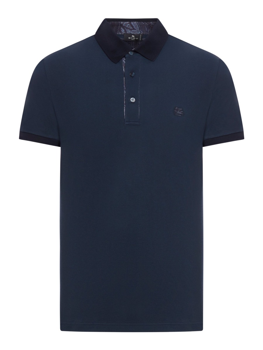 Man Poloshirt in Blue by Suitnegozi GOOFASH