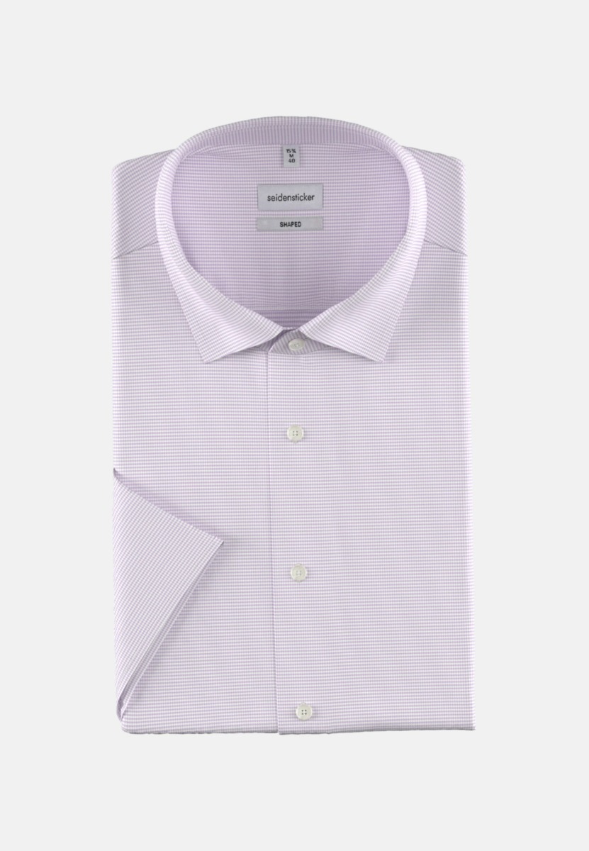 Man Purple Business Shirt Seidensticker GOOFASH