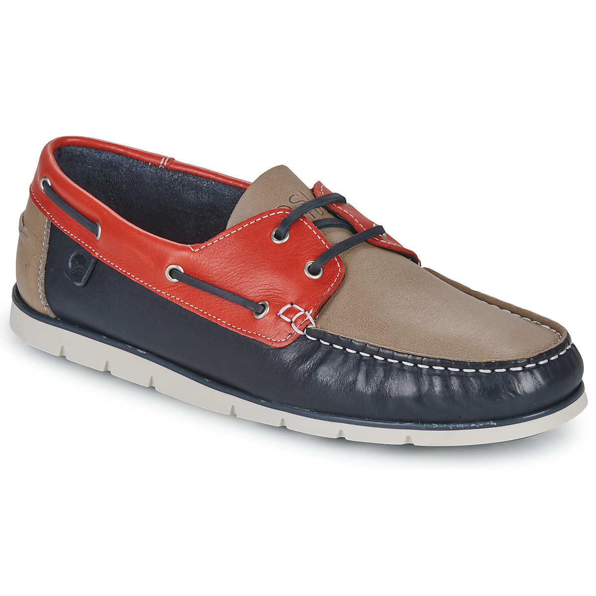 Man Red Boat Shoes - Spartoo - Casualtitude GOOFASH