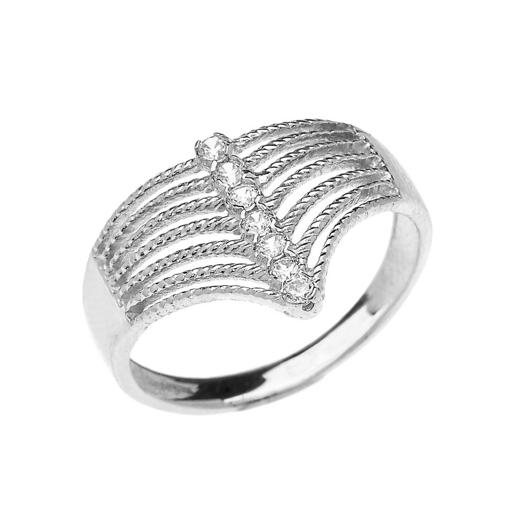 Man Ring White from Gold Boutique GOOFASH