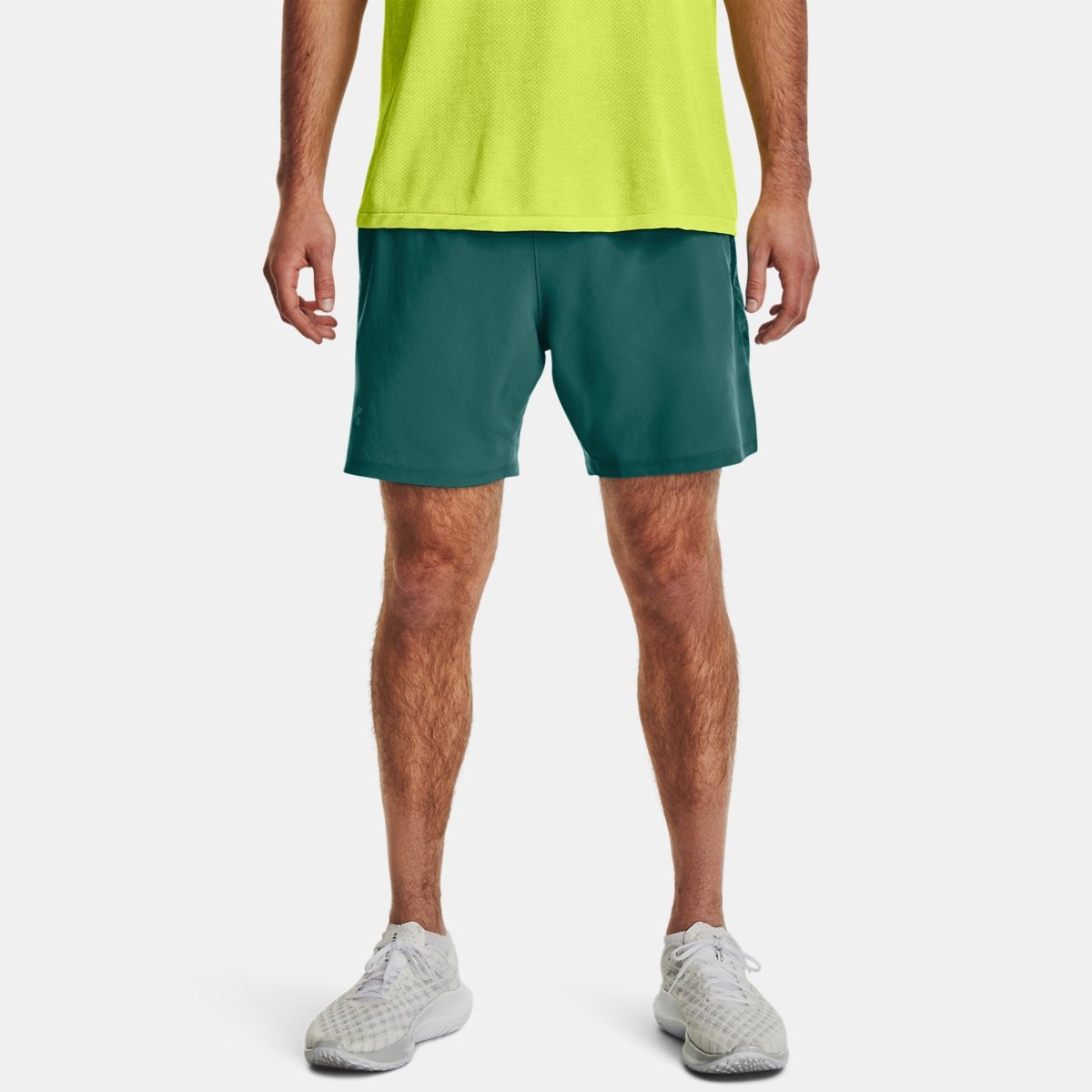 Man Shorts Green by Under Armour GOOFASH