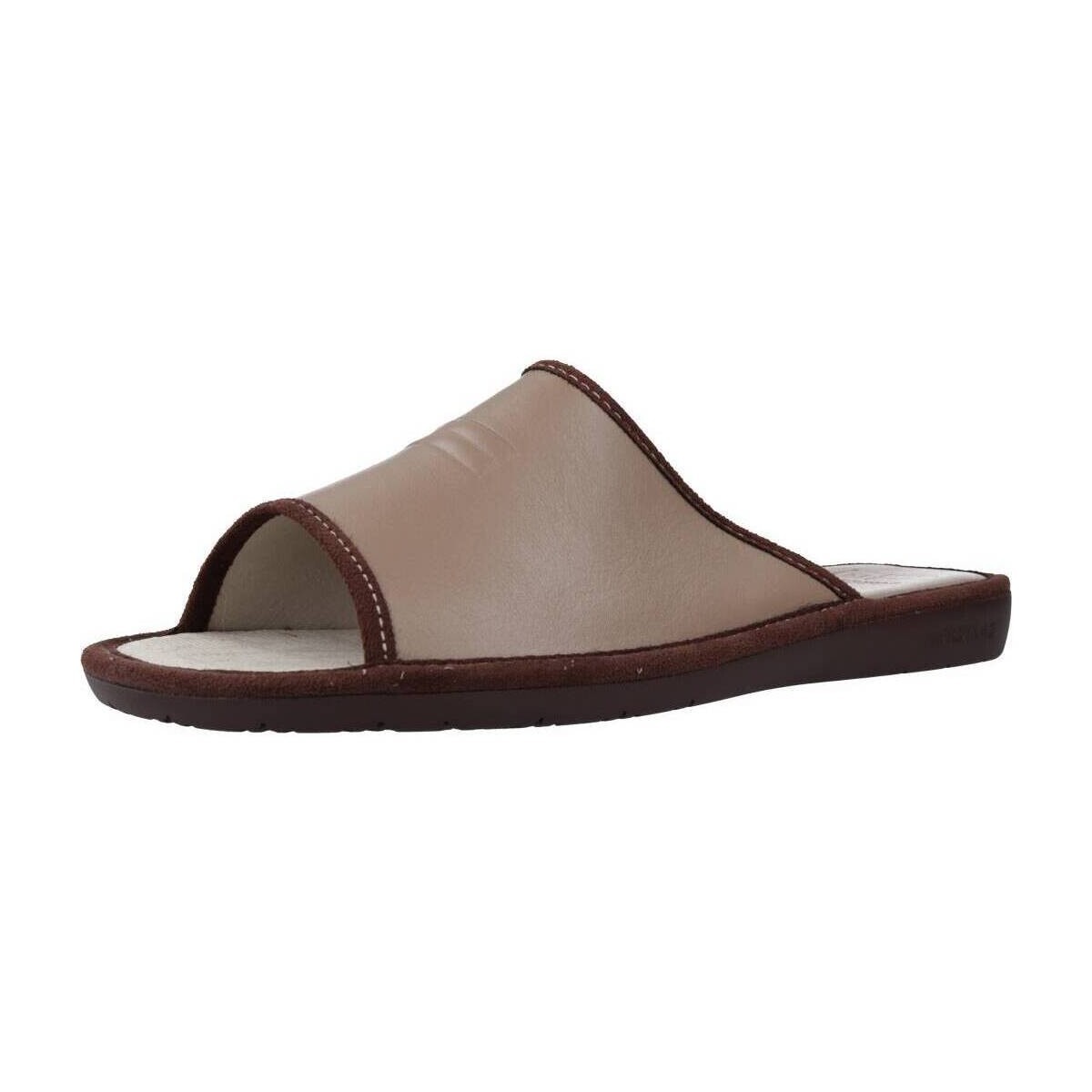 Man Slippers in Brown at Spartoo GOOFASH