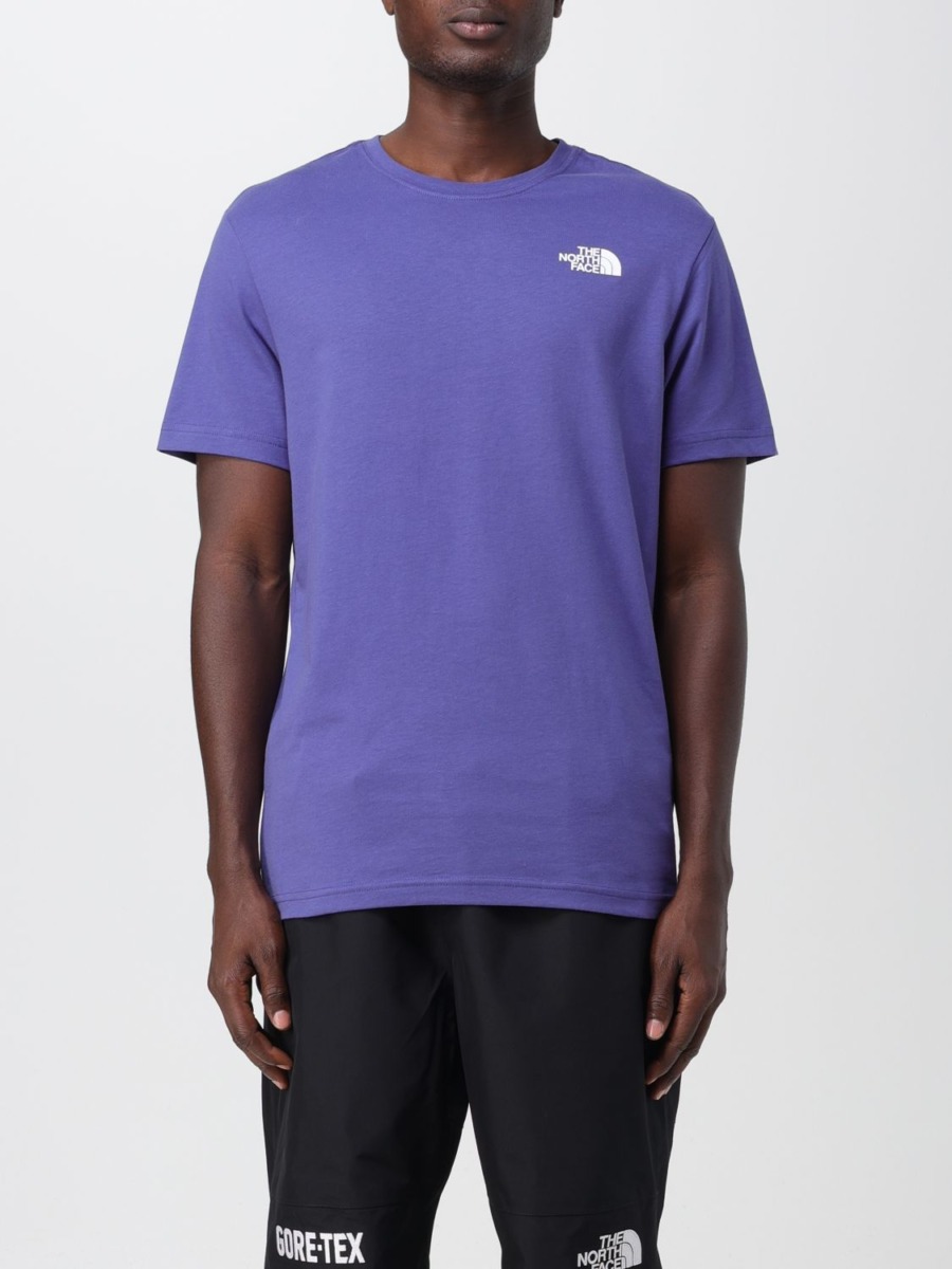 Man T-Shirt Blue The North Face Giglio GOOFASH