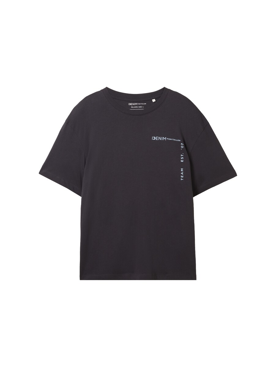 Man T-Shirt in Grey from Tom Tailor GOOFASH