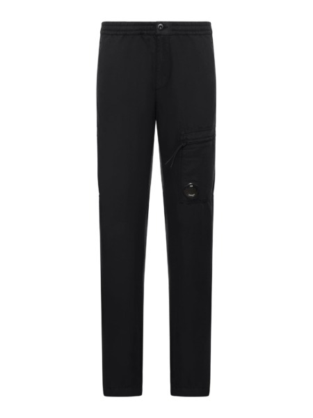 Man Trousers in Black Cp Company Suitnegozi GOOFASH