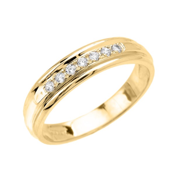 Man Wedding Ring Gold at Gold Boutique GOOFASH