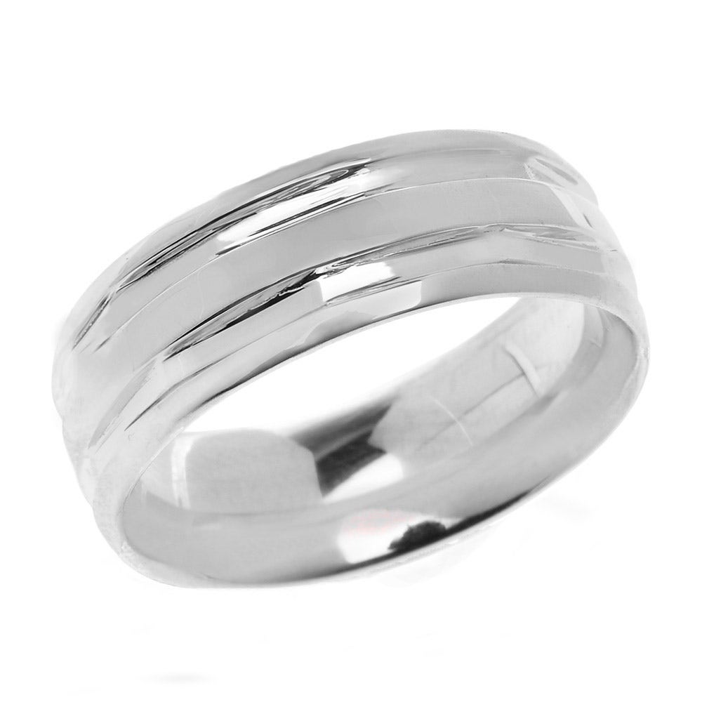 Man White Wedding Ring - Gold Boutique GOOFASH