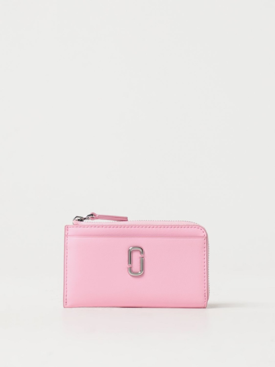 Marc Jacobs - Pink - Woman Wallet - Giglio GOOFASH
