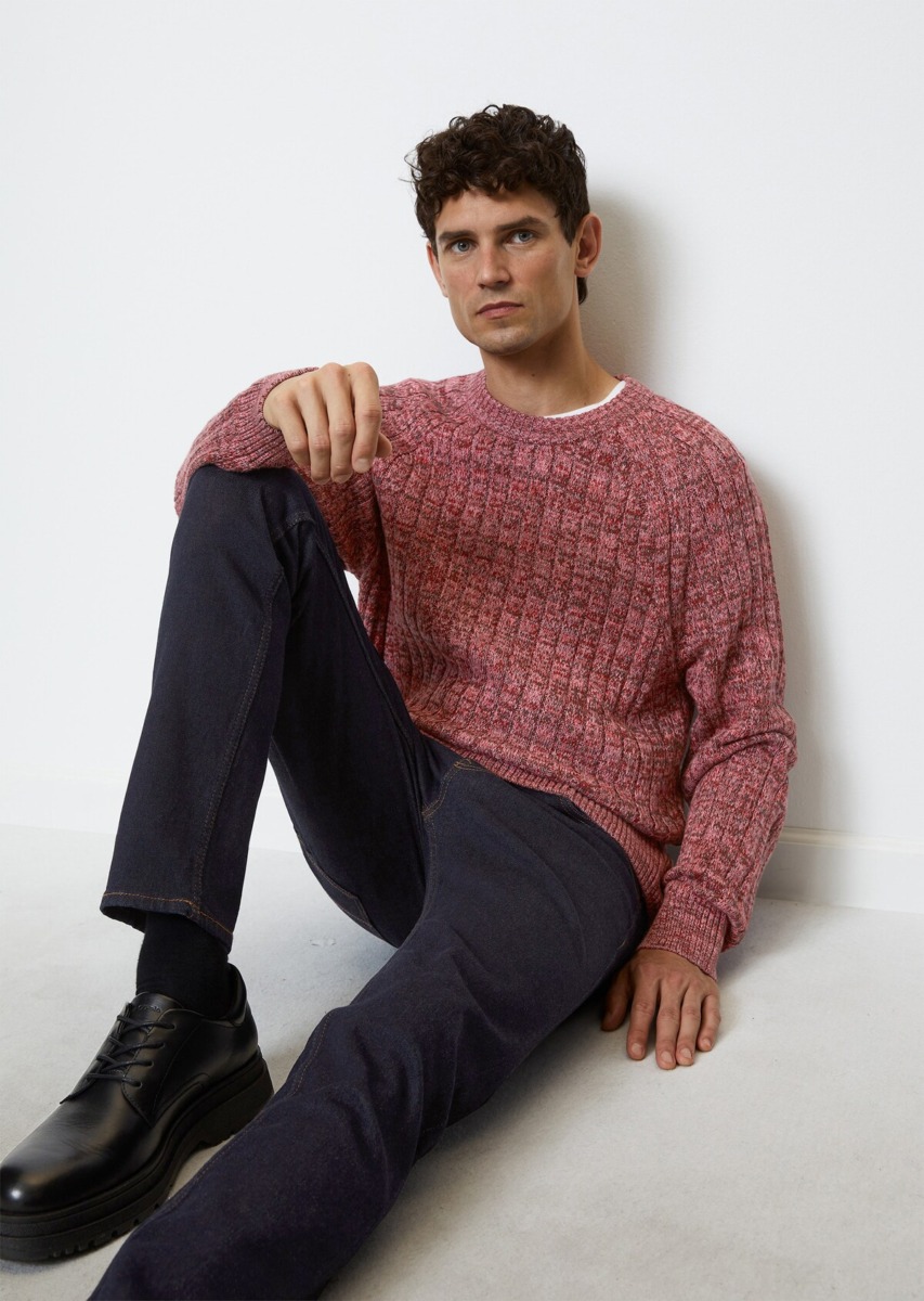 Marc O Polo - Gents Knitted Sweater Purple GOOFASH