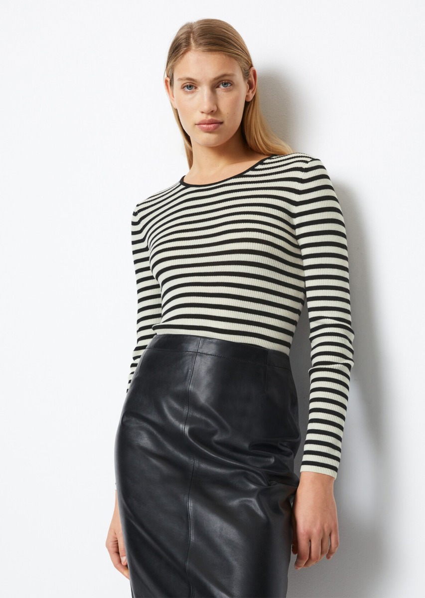 Marc O Polo - Knitted Sweater in Striped GOOFASH