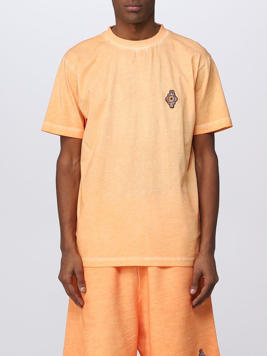 Marcelo Burlon Gent T-Shirt in Orange Giglio GOOFASH