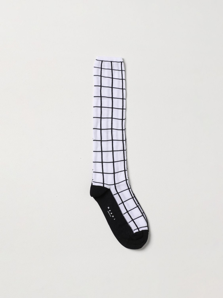 Marni - Ladies Socks in White from Giglio GOOFASH