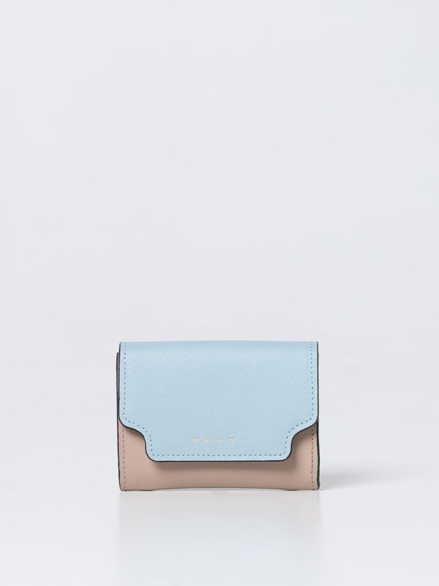 Marni Woman Wallet Blue at Giglio GOOFASH
