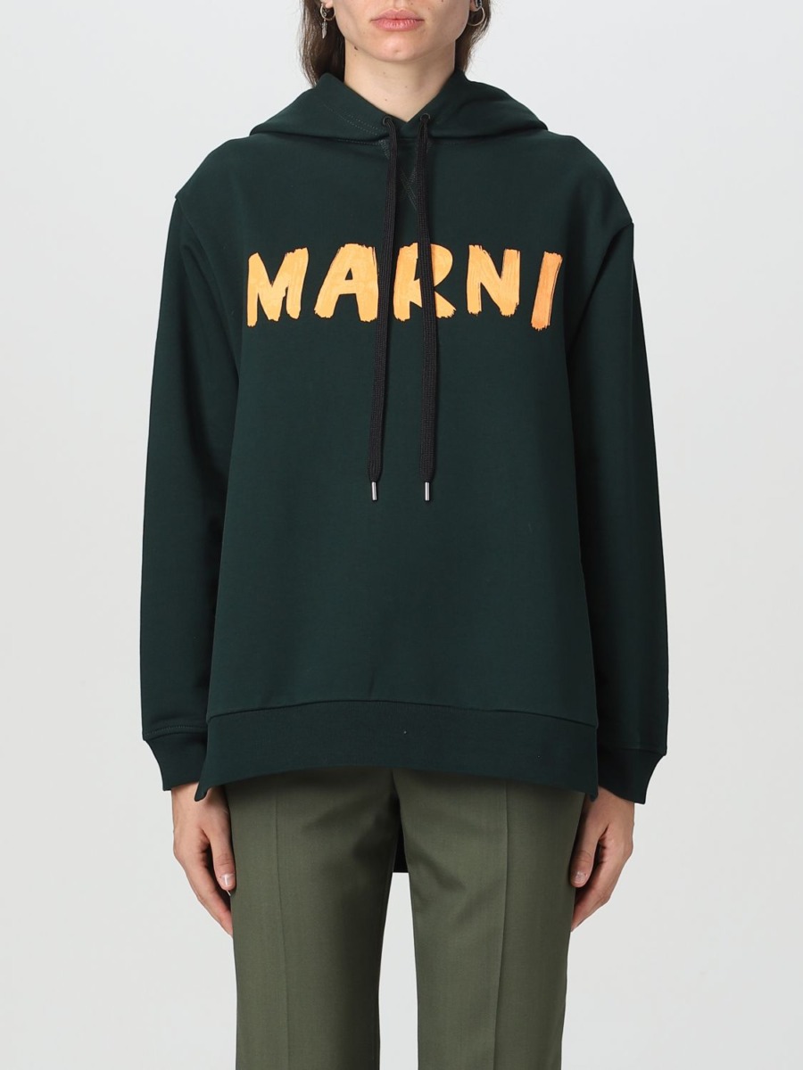 Marni - Womens Sweatshirt - Green - Giglio GOOFASH