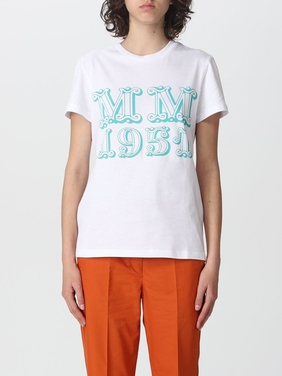 Max Mara - White T-Shirt - Giglio Woman GOOFASH